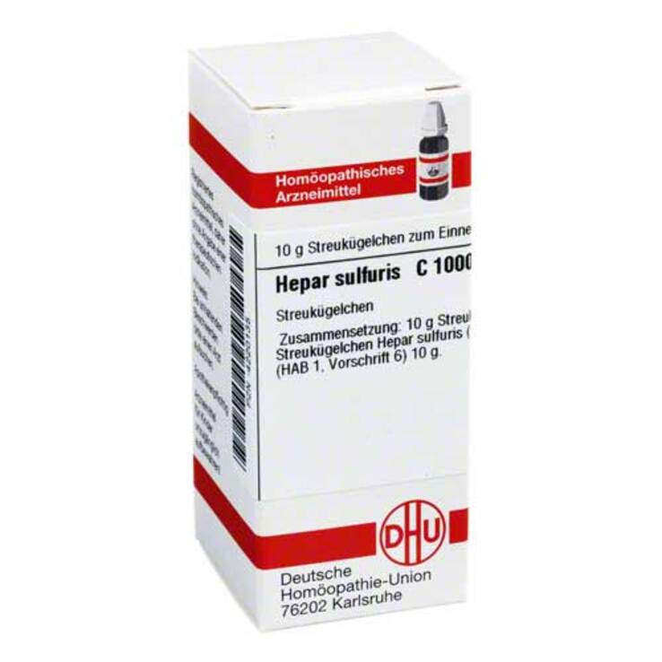 DHU Hepar sulfuris C 1000 Globuli, 10 g