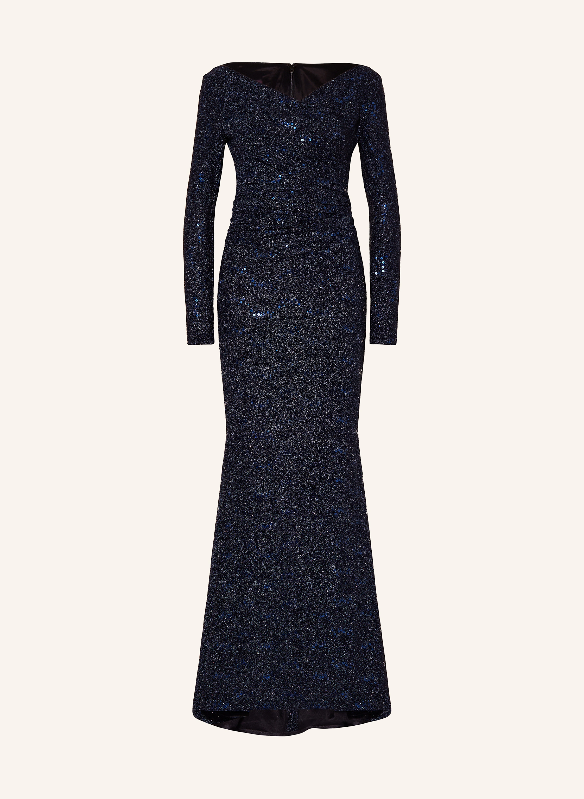 TALBOT RUNHOF Abendkleid mit Glitzergarn und Pailletten