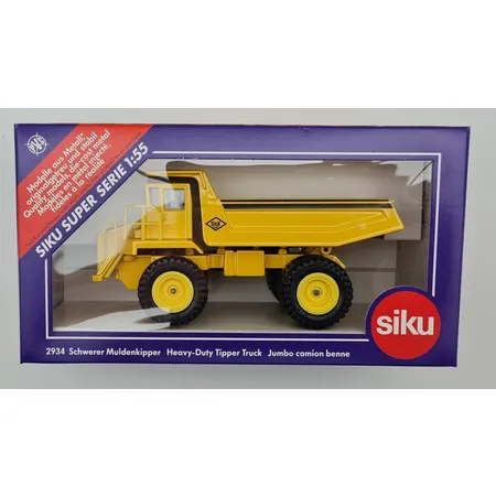 SIKU Super Serie 2934 Schwerer Muldenkipper O&K, Farbe zinkgelb 1:55