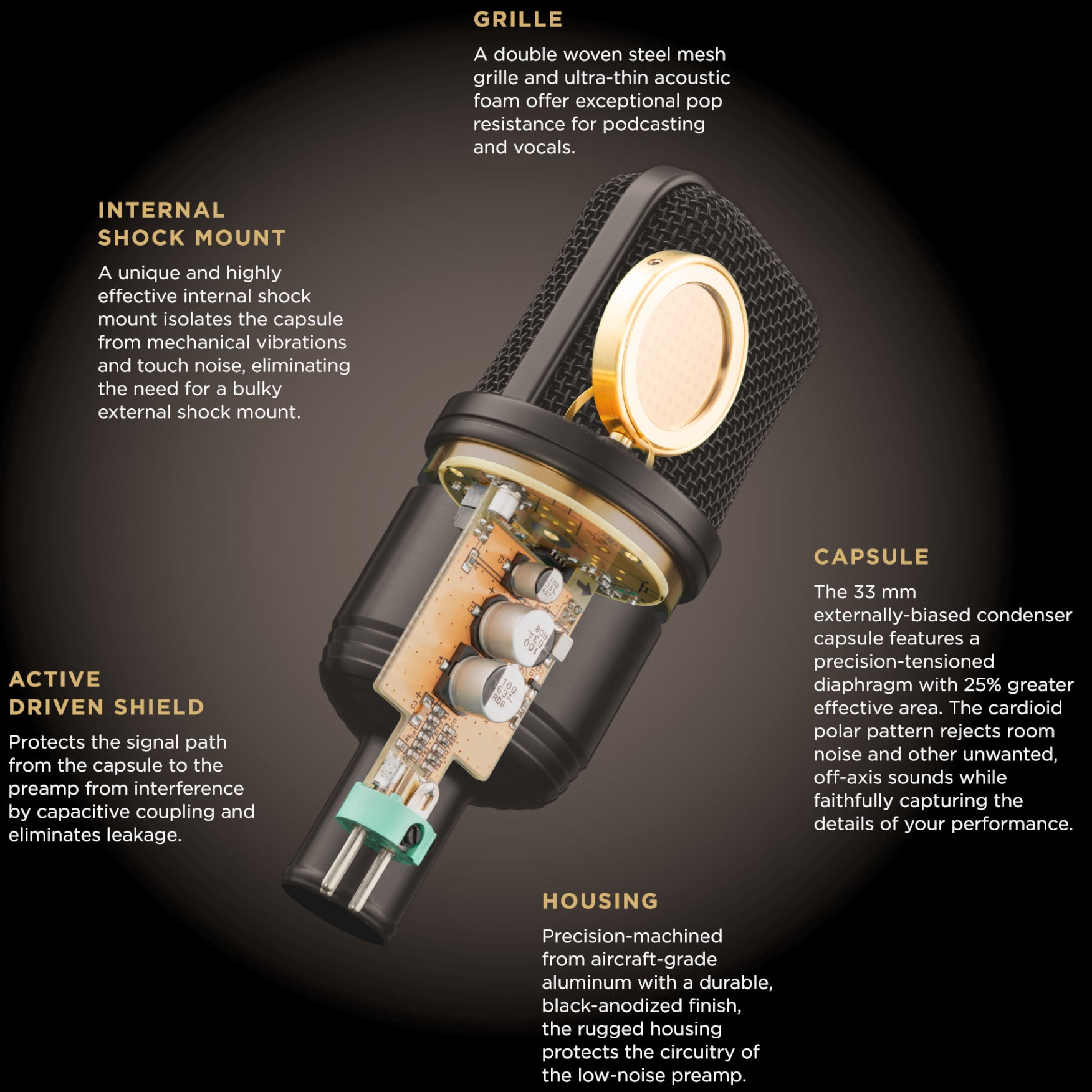 Audix A231 grootmembraan condensatormicrofoon