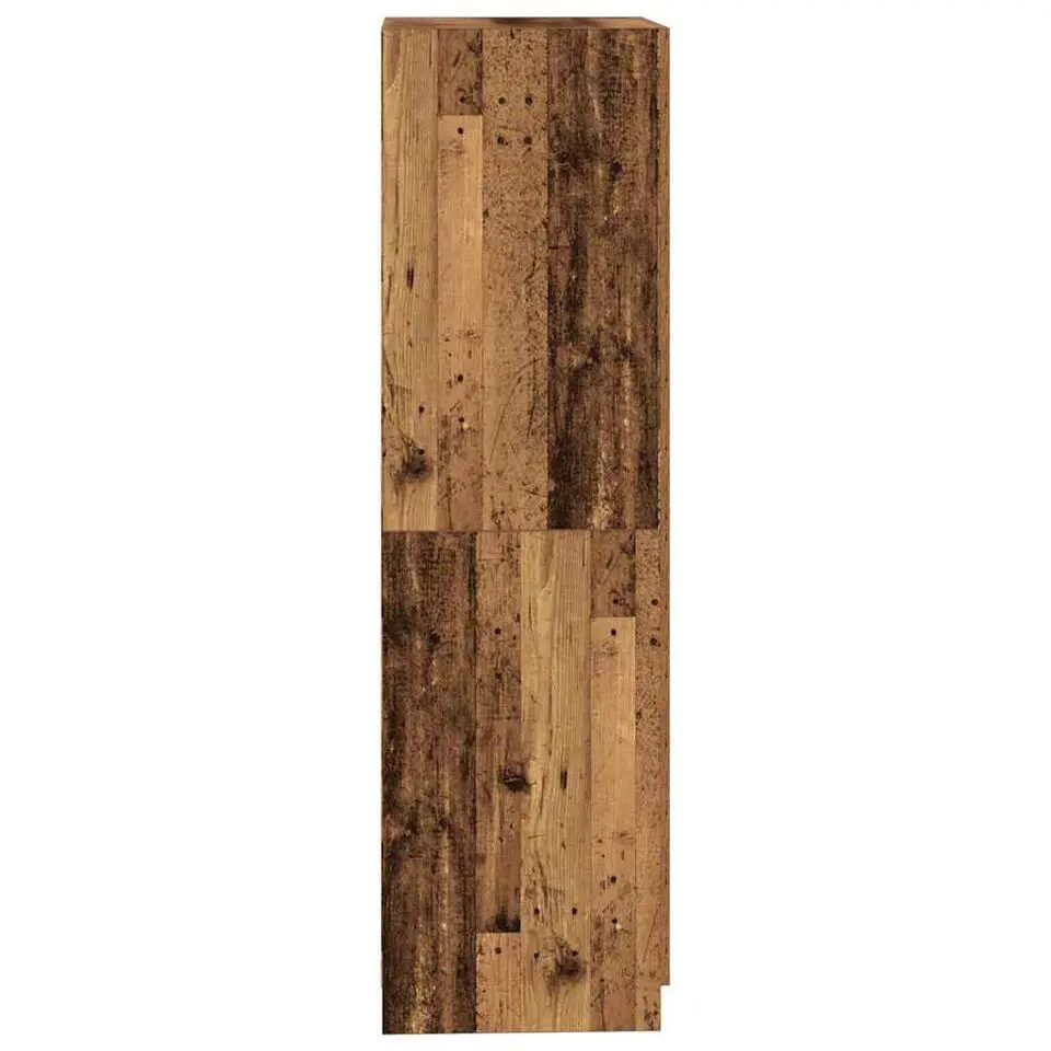 vidaXL - 2-deurs Kledingkast - Bewerkt hout - Oud hout - 80x52x180 cm
