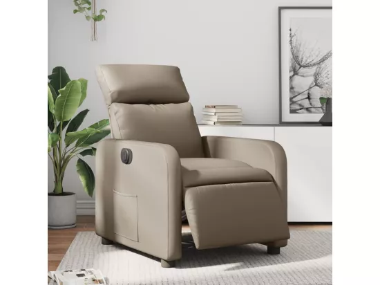 Fauteuil inclinable électrique Cappuccino Similicuir