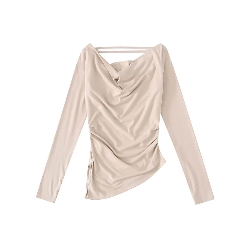 Asiris - T-shirt met lange mouwen en koude schouders