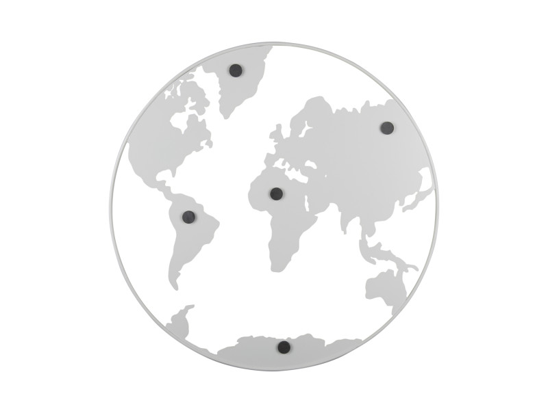 Memo Board World Map PT3863GR Warm grey