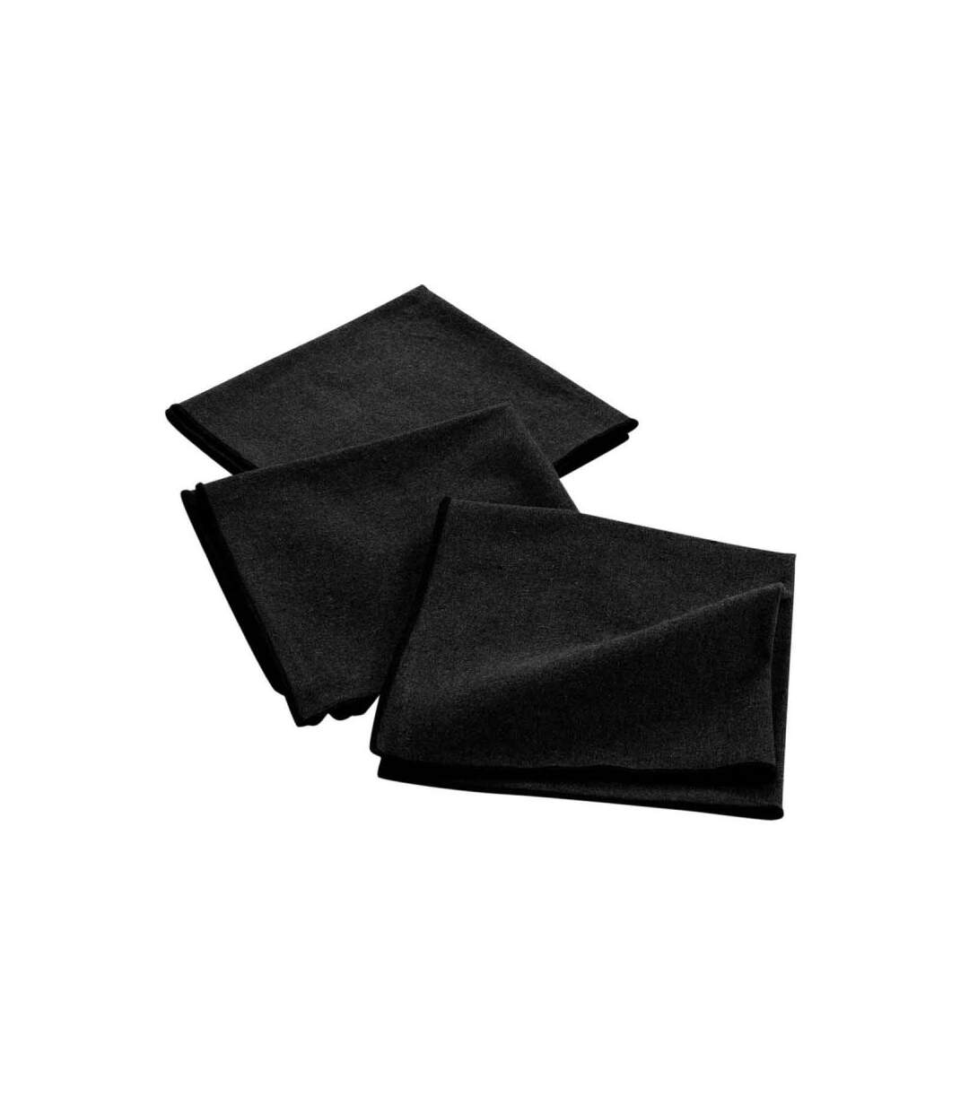 Lot de 3 Serviettes de Table Mistraline 40x40cm Noir
