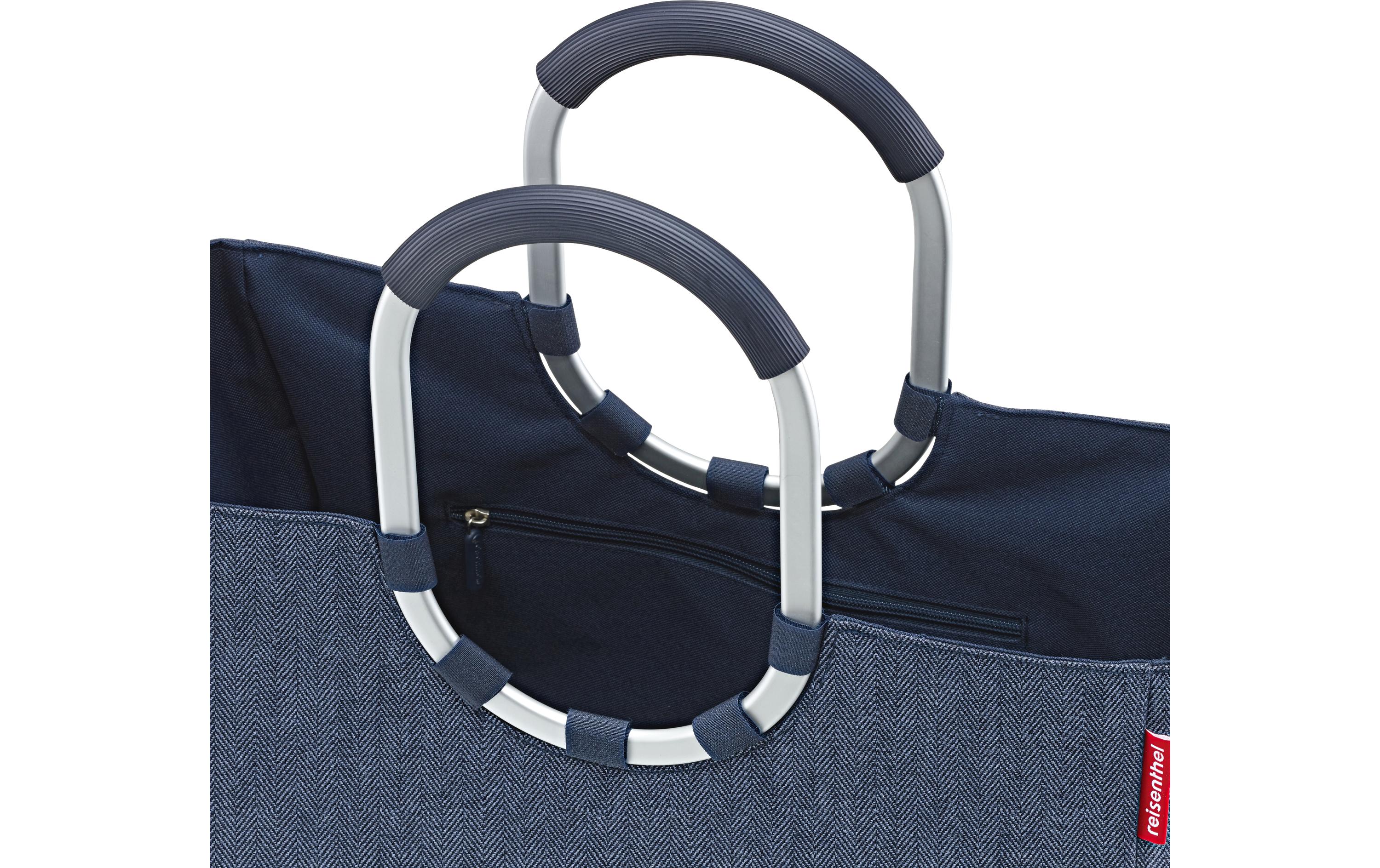 Einkaufskorb Loopshopper L Herringbone Dark BlueEinkaufstasche