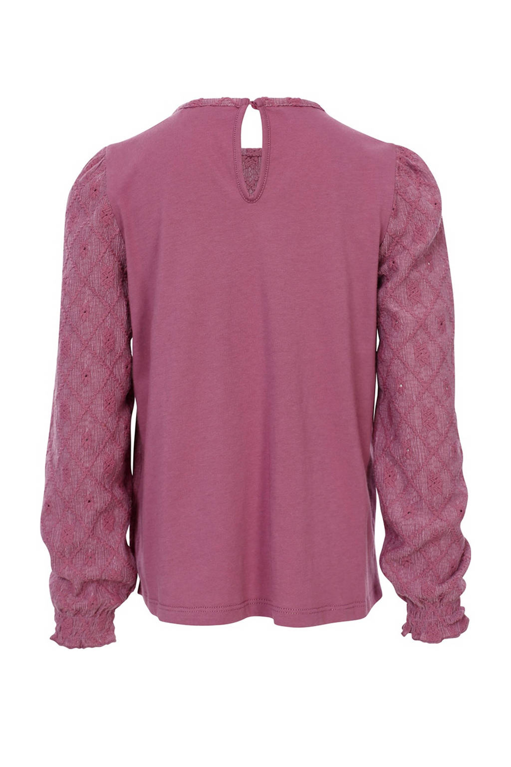 LOOXS kantentop met all over print paars