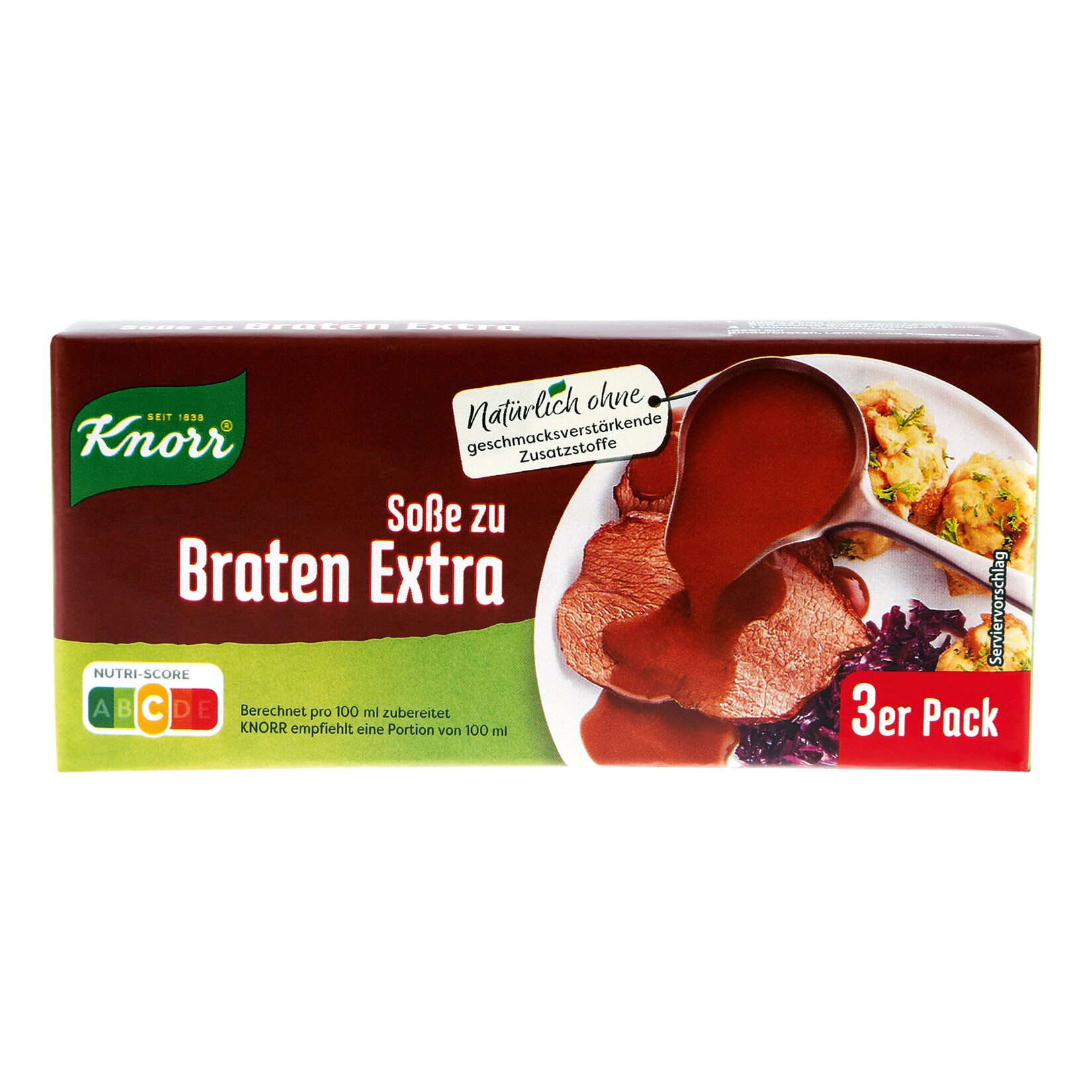 Knorr Bratensauce Extra ergibt 3 x 250 ml, 15er Pack