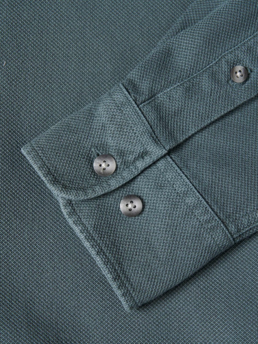 Camisa slim fit de algodão