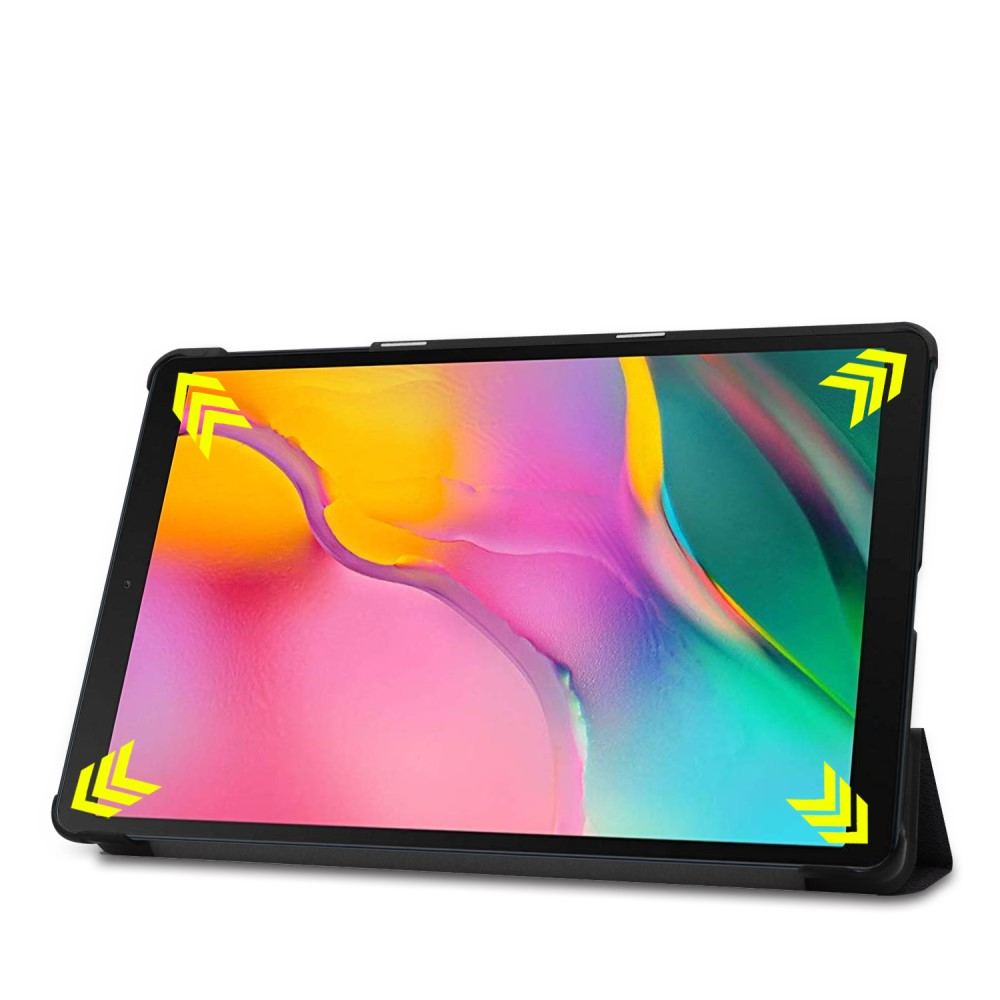 Samsung Galaxy Tab A 10.1 (2019) Leder Tasche Smart Cover Schutzhülle - Don't Touch Me