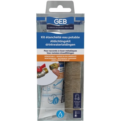 Kit étanche eau potable pâte + filasse