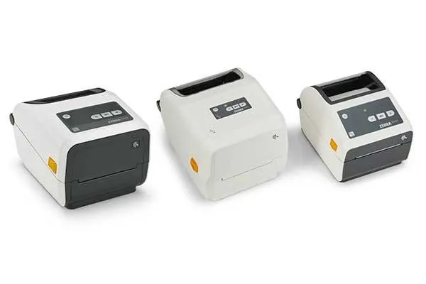 Zebra ZD421t-HC - Etiketprinter - termo transfer - Rulle (11,2 cm) - 203 dpi - op til 152 mm/sek. - USB 2.0, LAN, USB vært - hvid