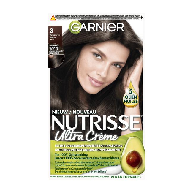 Garnier Nutrisse Crème Permanente Haarverf 3 Donkerbruin