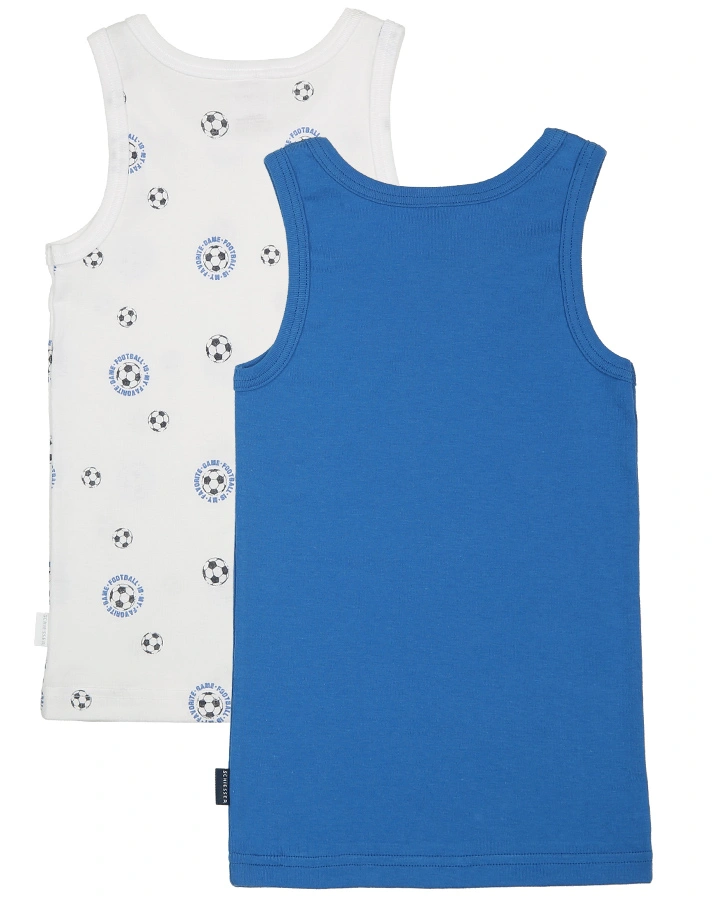 Unterhemd CLASSICS – FUßBALL 2er Pack in blau/weiß