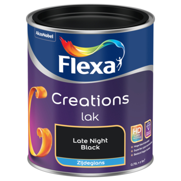 Flexa Creations binnenlak zijdeglans zwart 750 ml