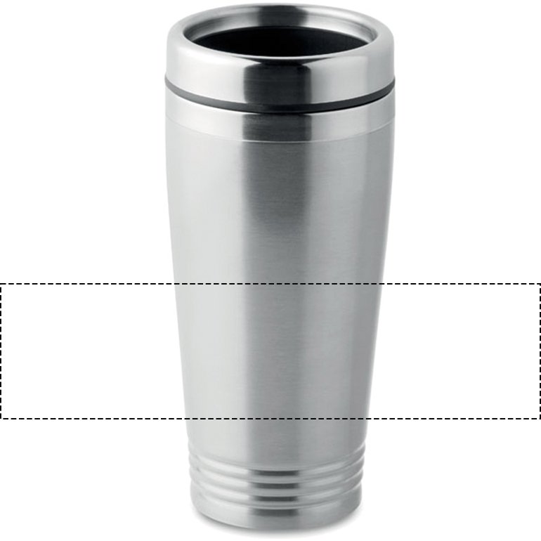 Mug isotherme publicitaire en acier inoxydable-  40 cl - marquage 1 couleur