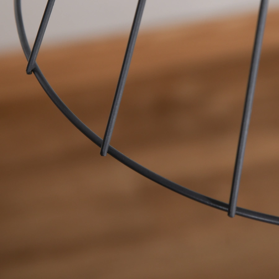 HOMCOM Stehlampe mit Kabel schwarz