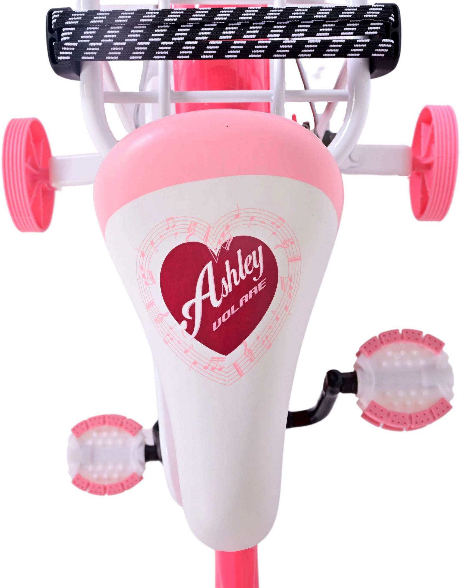 Kinderfahrrad Ashley Fahrrad für Mädchen 14 Zoll Kinderrad in Rosa/Rot