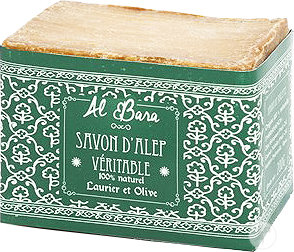 Al Bara Savon D'Alep Olive Et 20% Laurier Visage Et Corps Toutes Peaux 200g