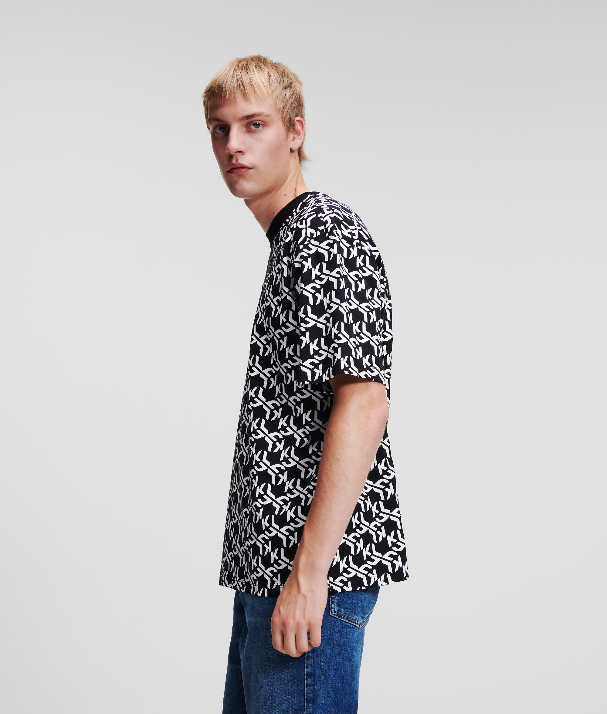 T-SHIRT KLJ MONOGRAM FAÇON ALL-OVER