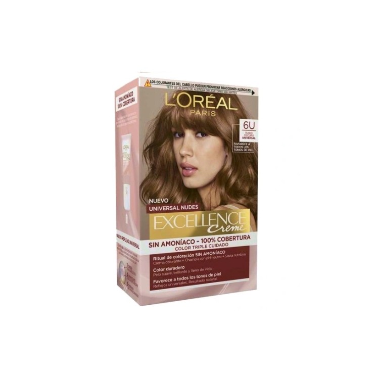 L'oreal Excellence Nudes Farba do włosów /6U/ Ciemny Blond