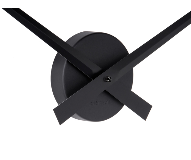 Wall clock Little Big Time alu black
