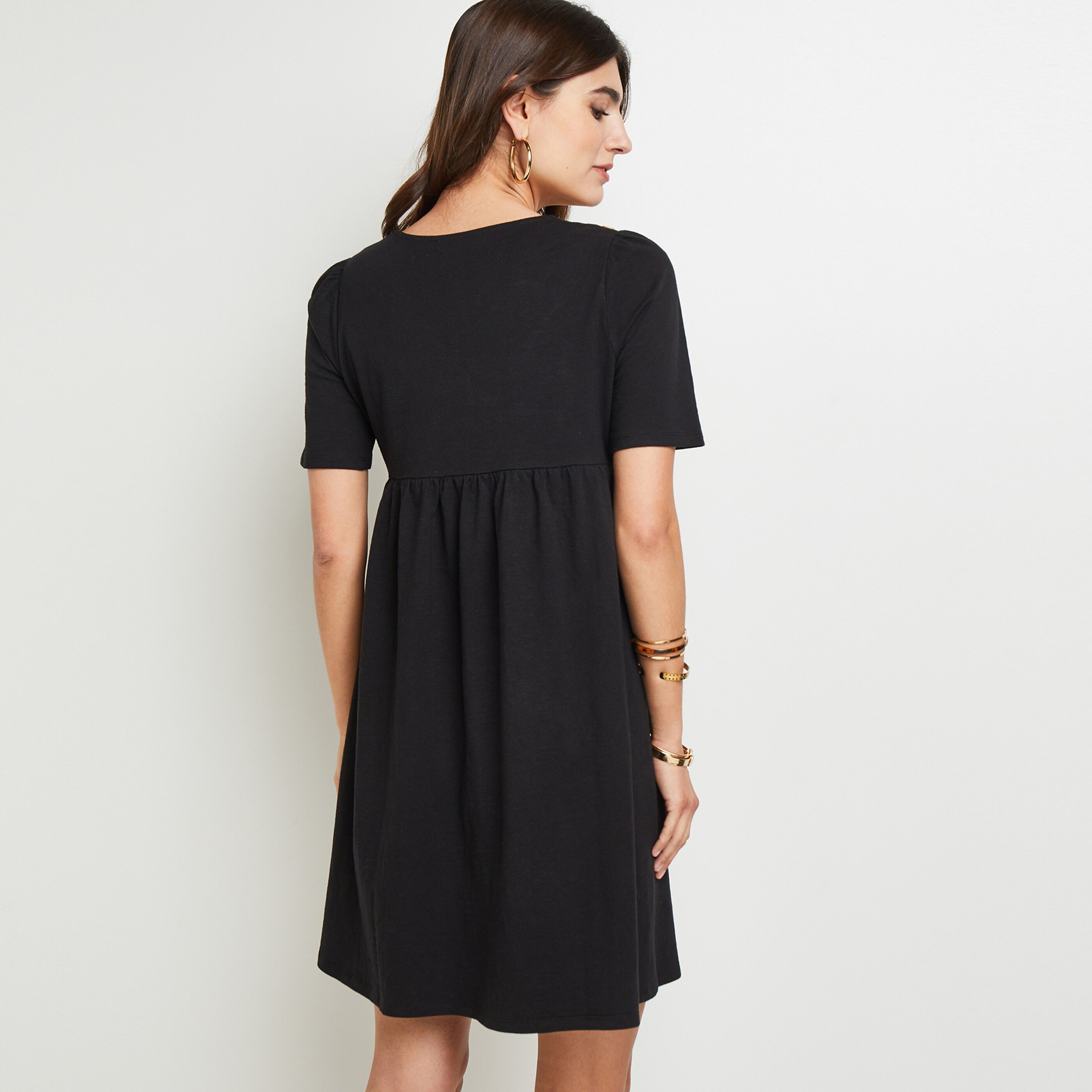 Robe fluide femme - NOIR