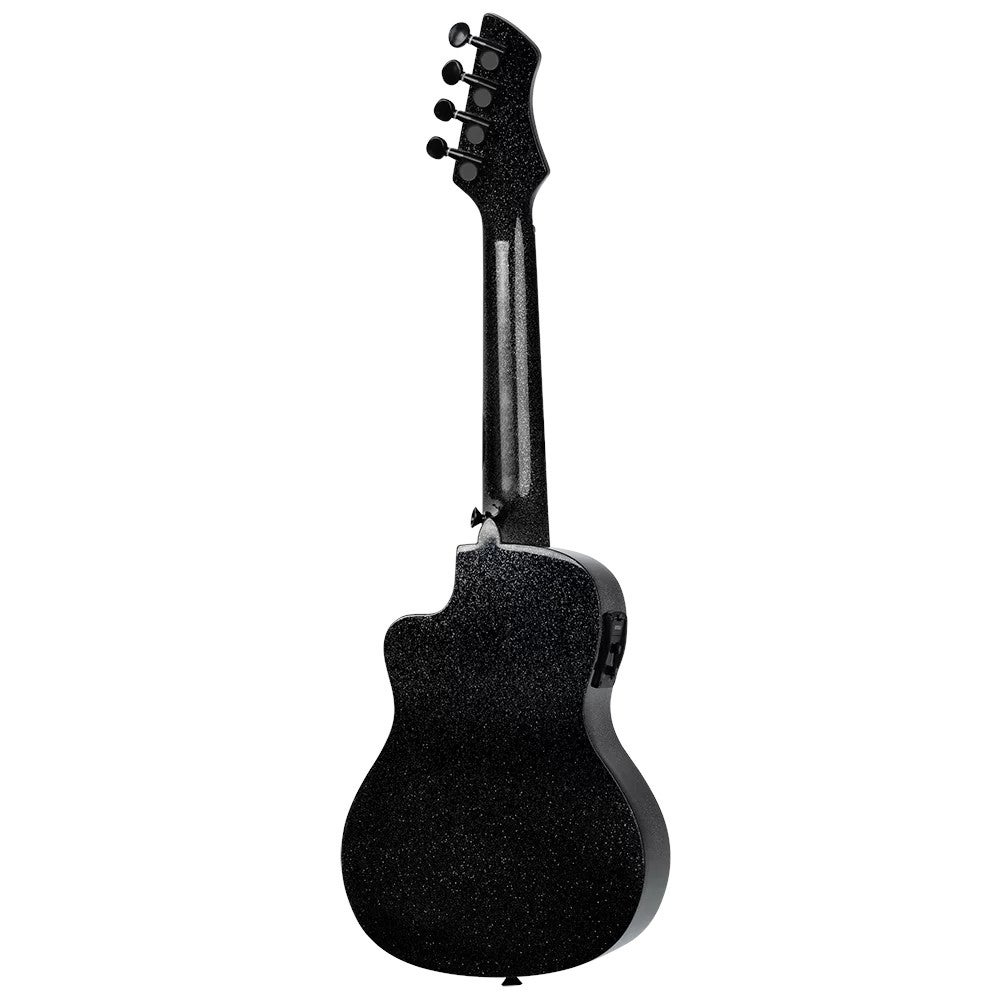 Ortega RUHZ-CE-STAR Horizon Series Concert Ukulele Black Sparkle E/A concert ukelele met gigbag
