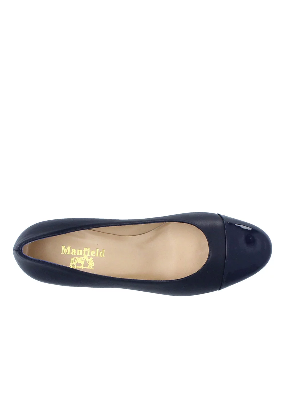 ESCARPIN EMPOLI CUIR MARINE