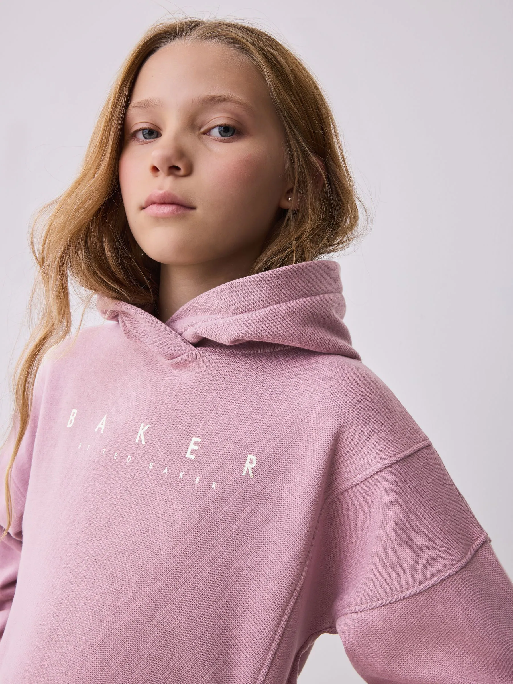 Baker by Ted Baker Paarse 2 Pieces Hoodie en Cargobroeken met Wijde pijpen Set