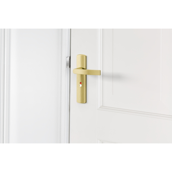 AXA deurkrukset Curve Blok goud blindschild zilver wc-/badkamersluiting 63/8