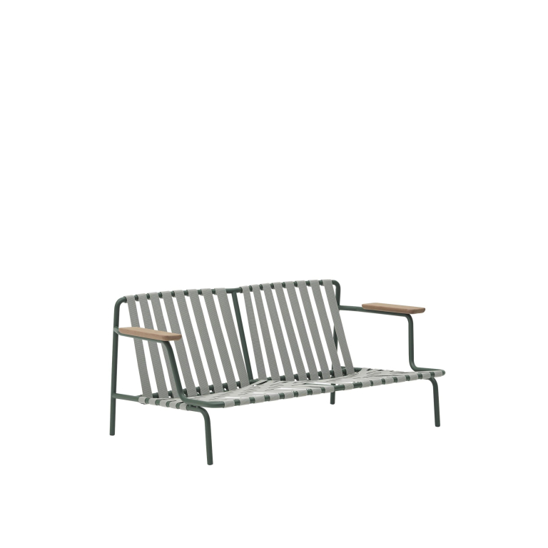 Muuto Settle 2-zits loungebank donker groen