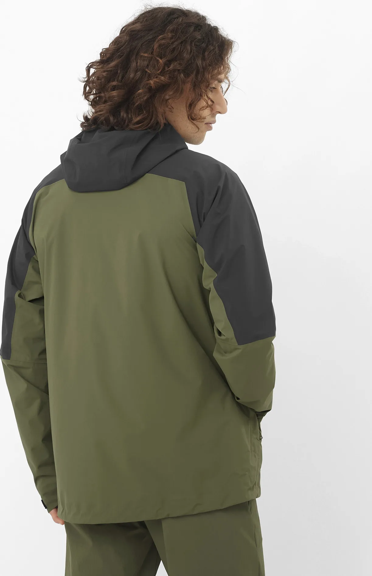 Salomon Outerpath 2.5l Wp Jkt M Deep Black/grape Leaf/