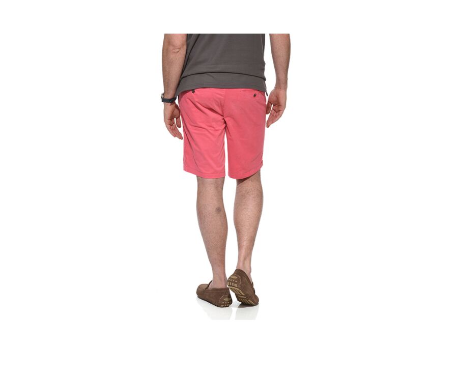 Bermuda chino homme Rose Framboise - BARRY