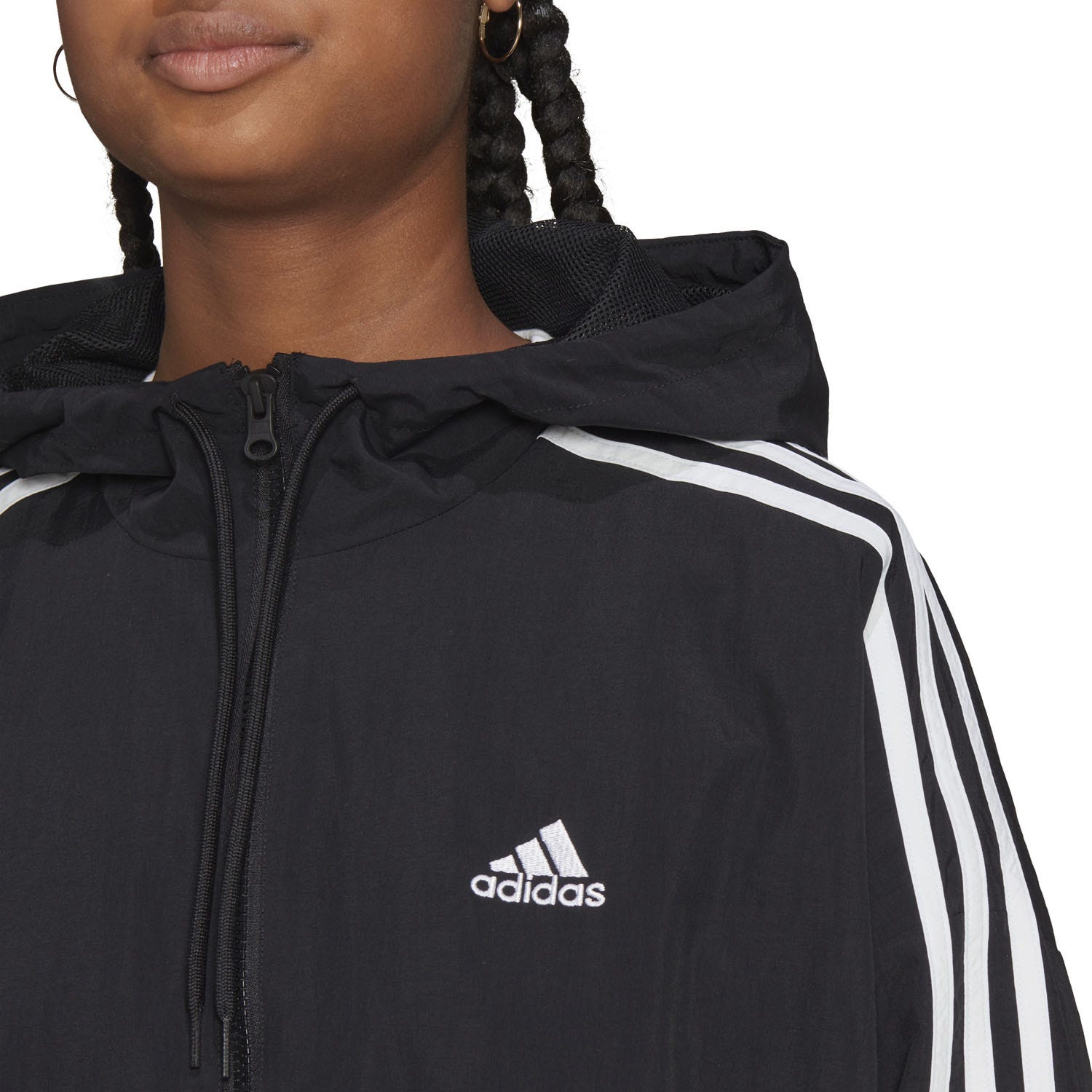 adidas  Essentials 3-Stripes Woven Windbreaker