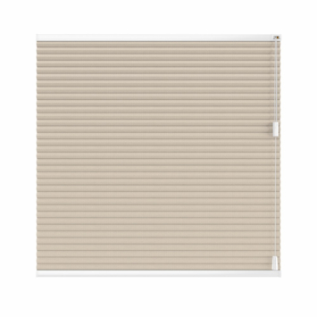vtwonen dubbel plisségordijn transparant gewoon raam 18074 linnenbeige