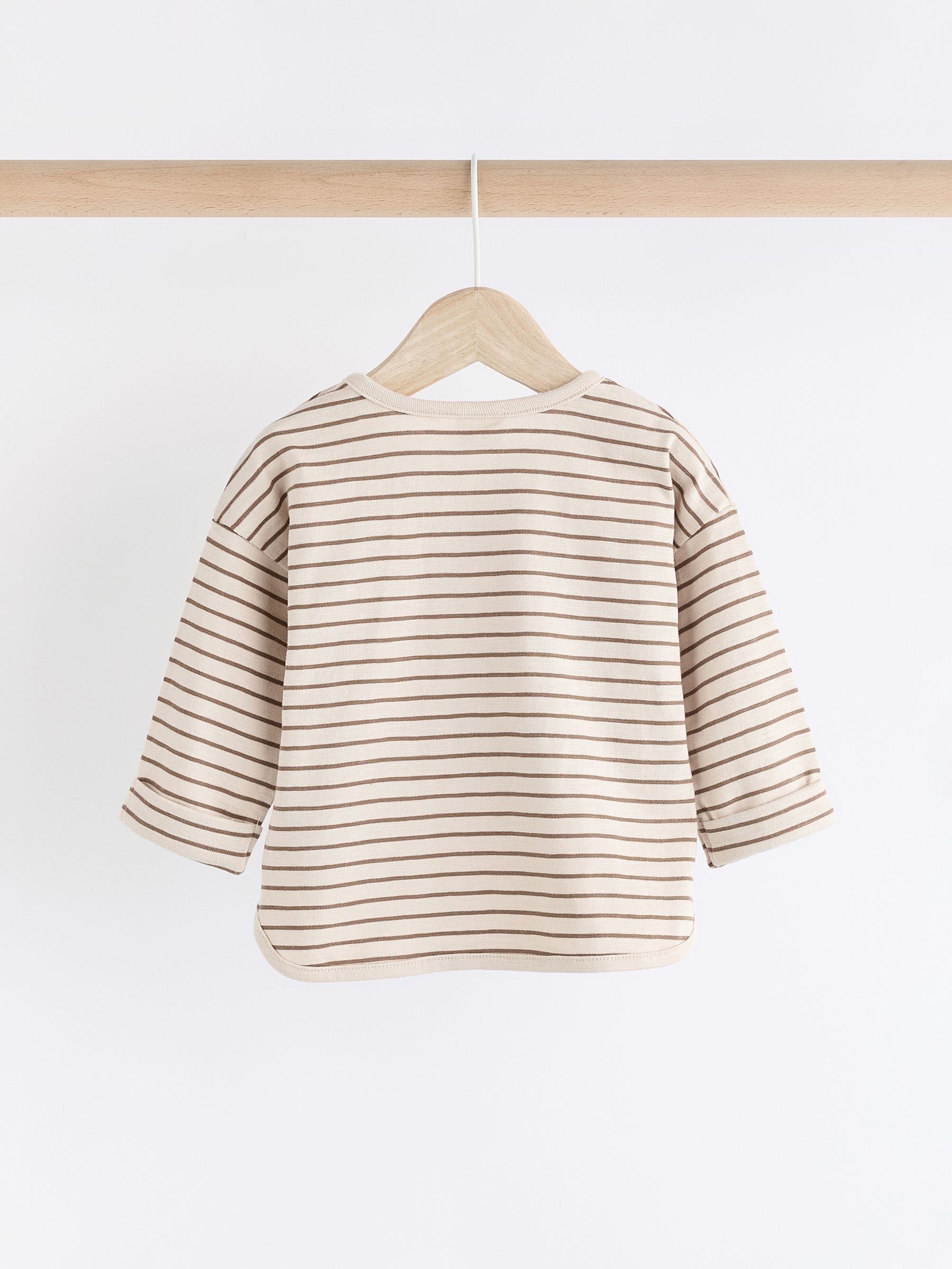 Naturel Milk Club - Verpakking van 3 baby's T-shirts met lange mouwen 100% katoen (0mnd -2jr)