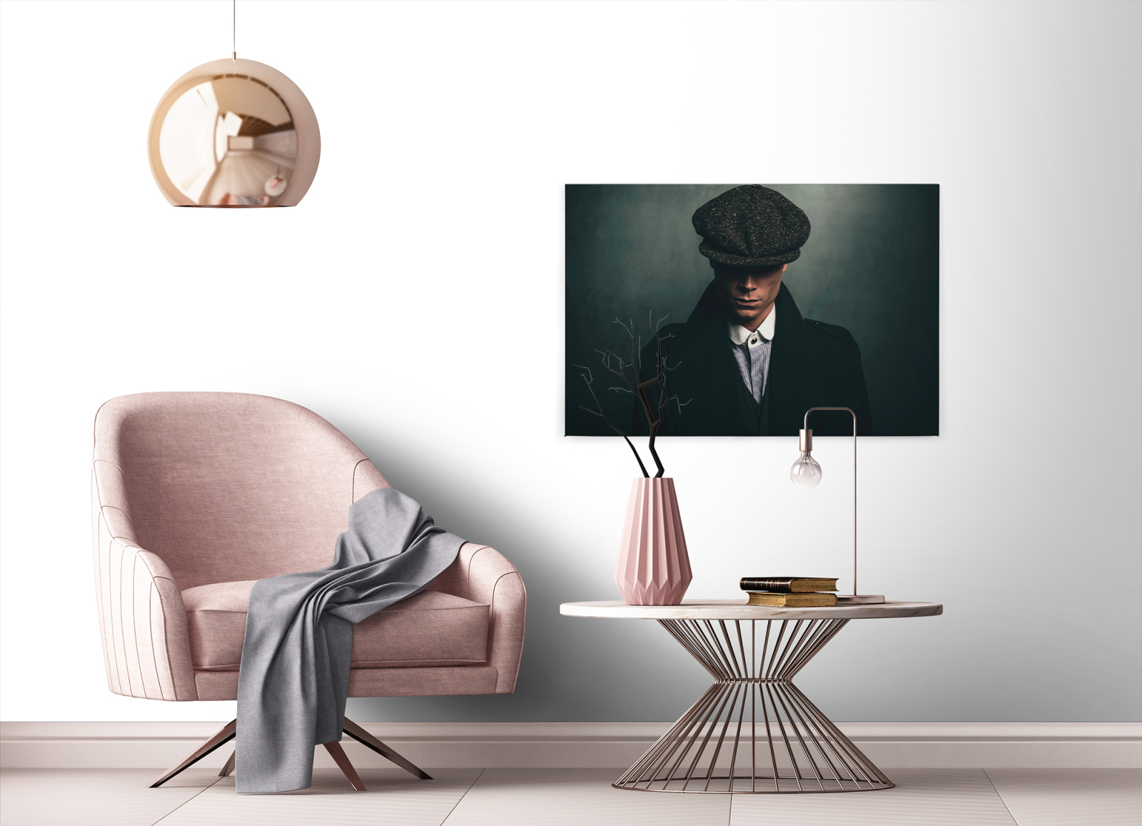 Leinwandbild ROGER 1 - grün-schwarz - 90x60 cm