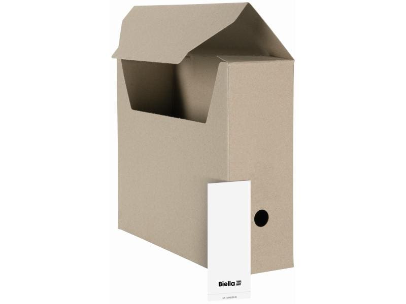 Biella Archivschachtel A4 Beige, 10 Stück Archivschachteln aus stabilem Karton für A4 Format