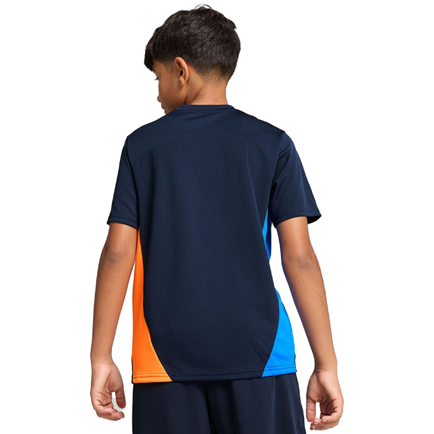 PUMA Olympique Marseille Trainingsset 2024-2025 Kids Donkerblauw Blauw Oranje