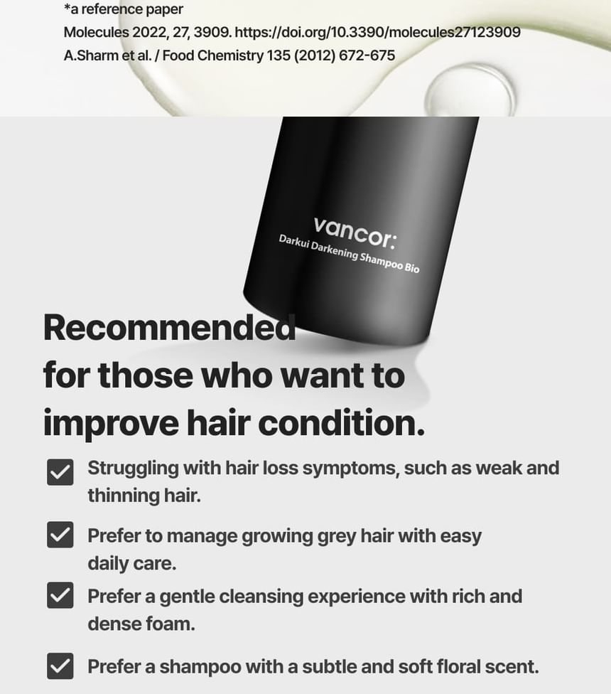 VANCOR - Darkui Verduisterende Shampoo Bio