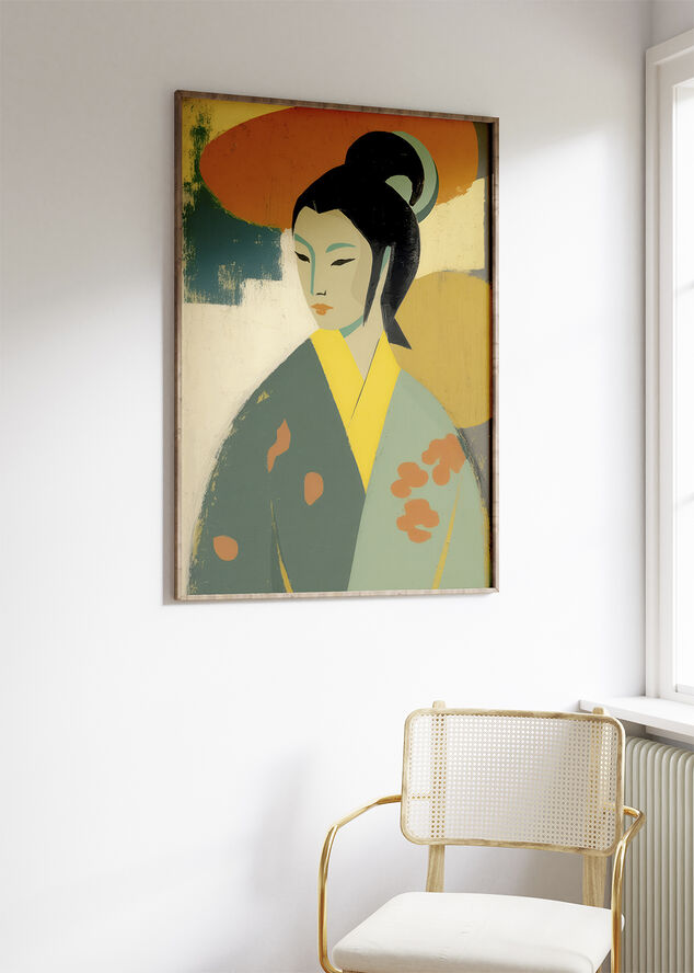 Poster & Frame Treechild - Geisha Flerfarvet