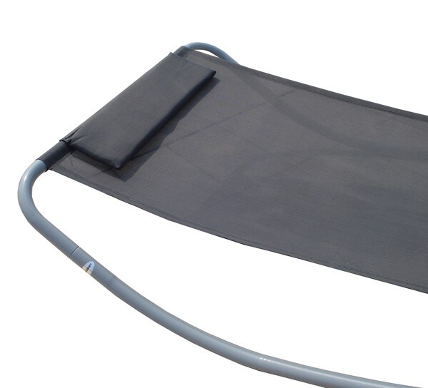 XXL Gartenliege XXL 200x130x32 cm Wippliege mit Metallgestell