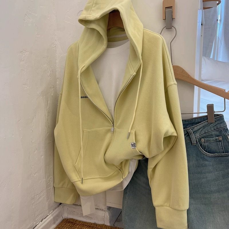 Cafamo - Effen hoodie met rits