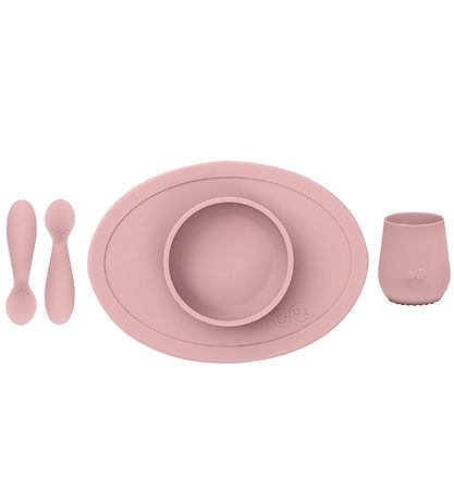EzPz Geschirr-Set - Silikon - 4 Teile - Rosa