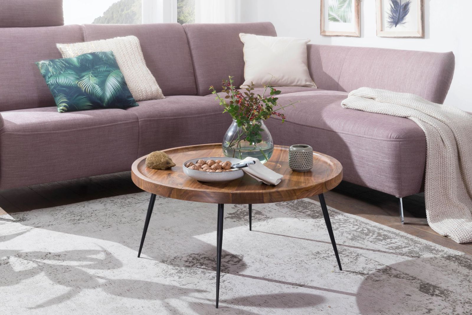 Couchtisch - Sheesham massiv - 75 cm