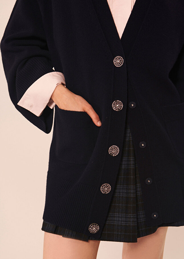 Gilet Gingerbleu nuit en laine