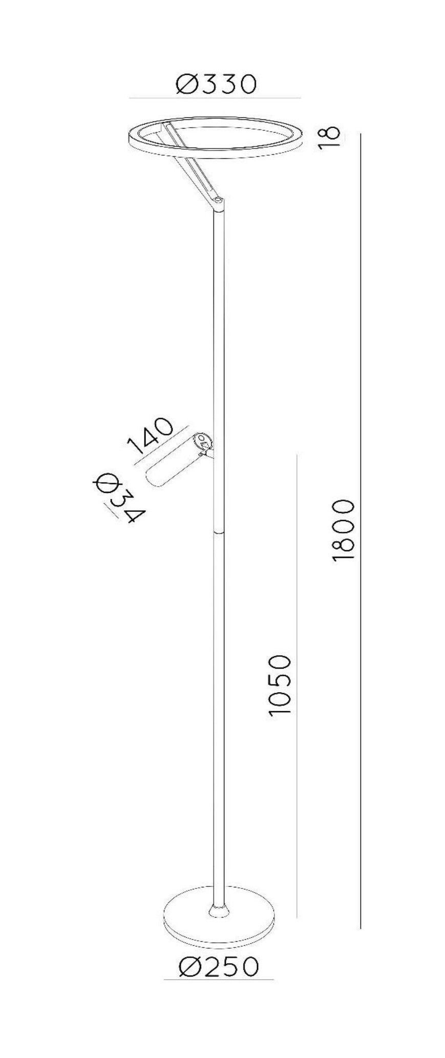 Vloerlamp Applause ⌀33  x H180 cm