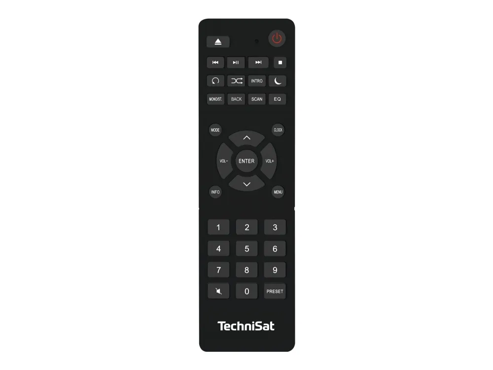 TechniSat DigitRadio 370 CD IR - Audiosystem - 2 x 5 Watt - sort
