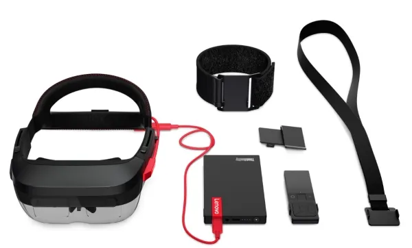 Lenovo ThinkReality A6 - Smartbriller - Bluetooth, Wi-Fi, NFC - 13 megapixel kamera